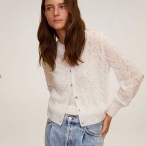 Mango NWT Openwork Knit Sweater Set